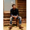 imagePJ PAUL JONES Mens Quarter Zip Sweaters Casual Slim Fit Knit Texture Pullover SweaterBlack