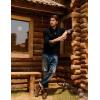 imagePJ PAUL JONES Mens Quarter Zip Sweaters Casual Slim Fit Knit Texture Pullover SweaterBlack