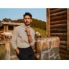 imagePJ PAUL JONES Mens Slim Fit Turtleneck Sweater Casual Ribbed Knitted Pullover SweatersApricot