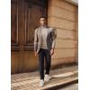 imagePJ PAUL JONES Mens Slim Fit Turtleneck Sweater Casual Ribbed Knitted Pullover SweatersApricot