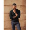 imagePJ PAUL JONES Mens Slim Fit Turtleneck Sweater Casual Ribbed Knitted Pullover SweatersBlack