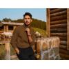 imagePJ PAUL JONES Mens Slim Fit Turtleneck Sweater Casual Ribbed Knitted Pullover SweatersCoffee
