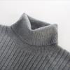 imagePJ PAUL JONES Mens Slim Fit Turtleneck Sweater Casual Ribbed Knitted Pullover SweatersDark Grey