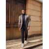 imagePJ PAUL JONES Mens Slim Fit Turtleneck Sweater Casual Ribbed Knitted Pullover SweatersNavy Blue