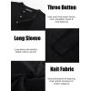 imagePJ PAUL JONES Mens Sweater Casual Henley Pullover Cable Knitted SweaterBlack