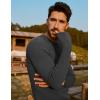 imagePJ PAUL JONES Mens Sweater Crewneck Cable Knit Textured Pullover Sweaters for FallGrey