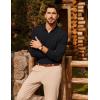 imagePJ PAUL JONES Mens Sweater V Neck Long Sleeve Casual Pullover Cable Knit Textured SweatersBlack