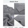 imagePJ PAUL JONES Mens Sweater V Neck Long Sleeve Casual Pullover Cable Knit Textured SweatersDark Grey
