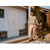 imagePJ PAUL JONES Mens Sweater V Neck Slim Fit Pullover Sweater Long Sleeve Ribbed Textured SweatersApricot