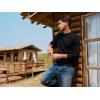 imagePJ PAUL JONES Mens Sweaters Casual Cable Knit Pullover Sweater Crewneck Twist SweatersBlack