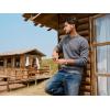 imagePJ PAUL JONES Mens Sweaters Casual Cable Knit Pullover Sweater Crewneck Twist SweatersDark Gray