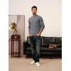 imagePJ PAUL JONES Mens Sweaters Casual Cable Knit Pullover Sweater Crewneck Twist SweatersDark Gray