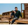 imagePJ PAUL JONES Mens Sweaters Casual Cable Knit Pullover Sweater Crewneck Twist SweatersDark Green
