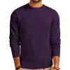 imagePJ PAUL JONES Mens Sweaters Crewneck Basic Lightweight Wool Blend Knitted Pullover Long Sleeve Shirts for MenPurple