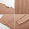 imagePJ PAUL JONES Mens V Neck Sweater Casual Textured Pullover Sweaters Lightweight Ribbed Knit PulloverApricot
