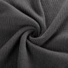 imagePJ PAUL JONES Mens V Neck Sweater Casual Textured Pullover Sweaters Lightweight Ribbed Knit PulloverDark Grey