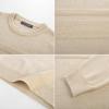 imagePJ PAUL JONES Sweaters for Men Casual Crewneck Pullover Sweater Knit Textured SweatersBeige