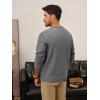 imagePJ PAUL JONES Sweaters for Men Casual Crewneck Pullover Sweater Knit Textured SweatersDark Grey