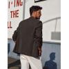 imagePJ PAUL JONES Mens Blazer Casual Sport Coats Lightweight One Button Suit Jacket for SummerBrown