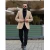 imagePJ PAUL JONES Mens Blazer Casual Sport Coats Lightweight One Button Suit Jacket for SummerKhaki