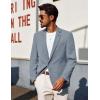 imagePJ PAUL JONES Mens Blazer Casual Sport Coats Lightweight One Button Suit Jacket for SummerLight Blue