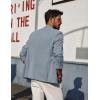 imagePJ PAUL JONES Mens Blazer Casual Sport Coats Lightweight One Button Suit Jacket for SummerLight Blue