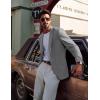 imagePJ PAUL JONES Mens Blazer Casual Sport Coats Lightweight One Button Suit Jacket for SummerLight Gray