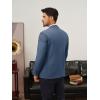 imagePJ PAUL JONES Mens Blazer Casual Two Button Sport Coats Notched Lapel Solid Suit JacketsBlue