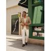 imagePJ PAUL JONES Mens Blazer Casual Two Button Sport Coats Notched Lapel Solid Suit JacketsBrown