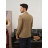 imagePJ PAUL JONES Mens Blazer Casual Two Button Sport Coats Notched Lapel Solid Suit JacketsBrown