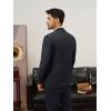imagePJ PAUL JONES Mens Blazer Casual Two Button Sport Coats Notched Lapel Solid Suit JacketsDark Grey Blue