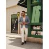 imagePJ PAUL JONES Mens Blazer Casual Two Button Sport Coats Notched Lapel Solid Suit JacketsGrey