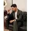 imagePJ PAUL JONES Mens Blazer Vintage Wool Blend Sport Coat Herringbone Tweed Blazer Suit Jacket with Pocket SquareGreen
