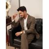 imagePJ PAUL JONES Mens Blazer Vintage Wool Blend Sport Coat Herringbone Tweed Blazer Suit Jacket with Pocket SquareKhaki