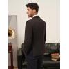 imagePJ PAUL JONES Mens Blazer Wool Blend Tweed Sport Coat Two Button Peaked Lapel Vintage Suit JacketsDark Coffee