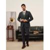 imagePJ PAUL JONES Mens Blazer Wool Blend Tweed Sport Coat Two Button Peaked Lapel Vintage Suit JacketsDark Grey