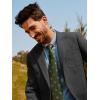 imagePJ PAUL JONES Mens Blazer Wool Blend Tweed Sport Coat Two Button Peaked Lapel Vintage Suit JacketsDark Grey