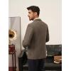 imagePJ PAUL JONES Mens Blazer Wool Blend Tweed Sport Coat Two Button Peaked Lapel Vintage Suit JacketsKhaki