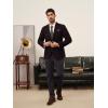 imagePJ PAUL JONES Mens Blazer Wool Blend Tweed Sport Coat Two Button Peaked Lapel Vintage Suit JacketsWine Red