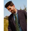 imagePJ PAUL JONES Mens Blazer Wool Blend Tweed Sport Coat Two Button Peaked Lapel Vintage Suit JacketsWine Red