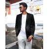 imagePJ PAUL JONES Mens Blazers Sport Coats Casual Lightweight Two Button Business Suit JacketsBlack02