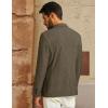 imagePJ PAUL JONES Mens Blazers Sport Coats Casual Lightweight Two Button Business Suit JacketsCoffee