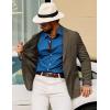 imagePJ PAUL JONES Mens Blazers Sport Coats Casual Lightweight Two Button Business Suit JacketsCoffee