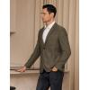imagePJ PAUL JONES Mens Blazers Sport Coats Casual Lightweight Two Button Business Suit JacketsCoffee