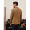 imagePJ PAUL JONES Mens Casual Knit Sport Coats One Button Slim Fit Blazer Notch Lapel Solid Suit Jacket with PocketsBrown