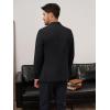 imagePJ PAUL JONES Mens Casual Sport Coats One Button Slim Fit Blazer Lightweight Notched Lapel Solid Suit JacketBlack