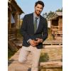 imagePJ PAUL JONES Mens Casual Sport Coats One Button Slim Fit Blazer Lightweight Notched Lapel Solid Suit JacketBlack