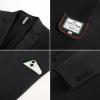 imagePJ PAUL JONES Mens Casual Sport Coats One Button Slim Fit Blazer Lightweight Notched Lapel Solid Suit JacketBlack