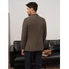 imagePJ PAUL JONES Mens Casual Sport Coats One Button Slim Fit Blazer Lightweight Notched Lapel Solid Suit JacketCoffee