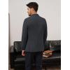 imagePJ PAUL JONES Mens Casual Sport Coats One Button Slim Fit Blazer Lightweight Notched Lapel Solid Suit JacketDark Grey